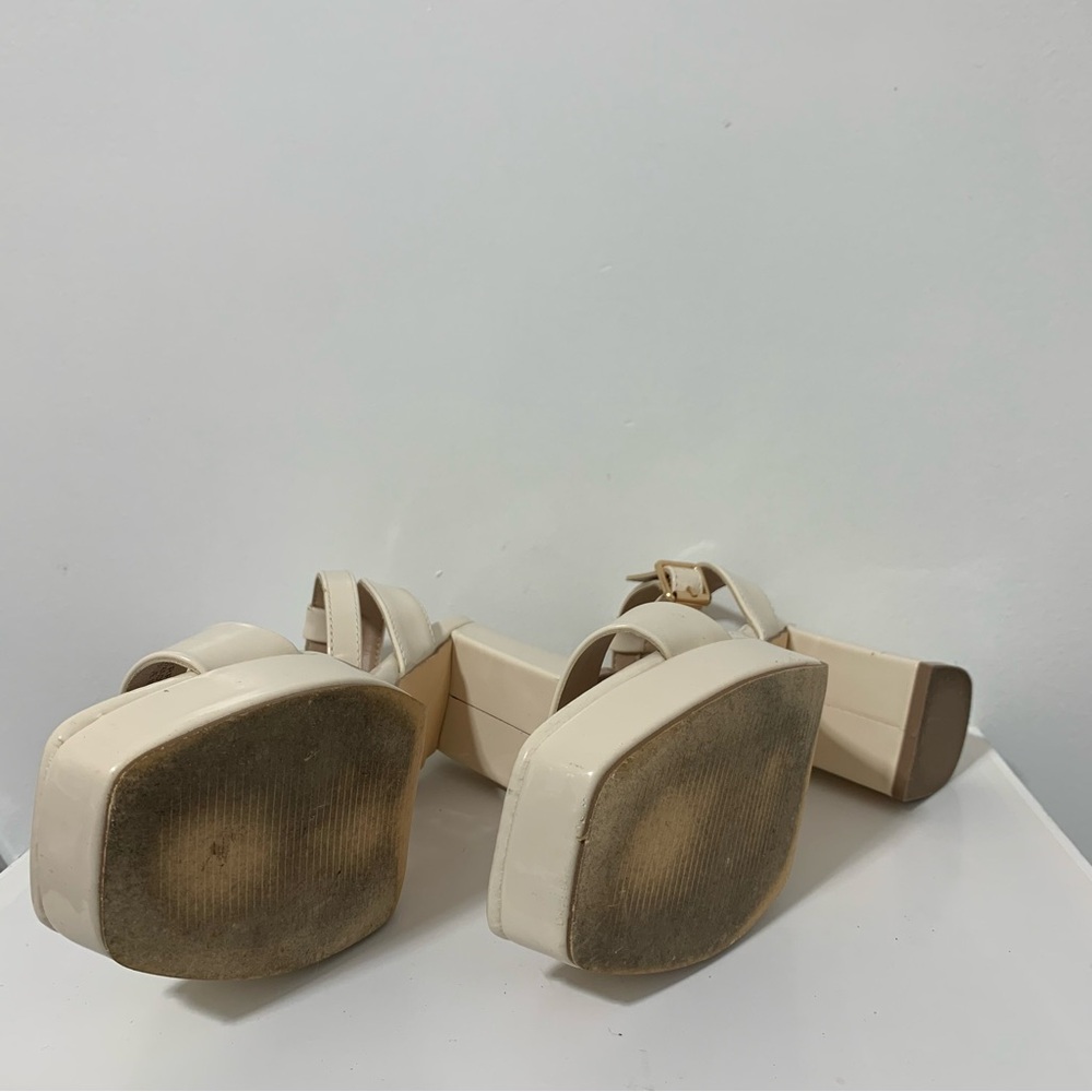 Cream Platform Sandals - Picture 5 of 5